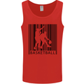Basketball Barcode Player Mens Vest Tank Top Red