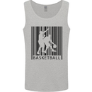 Basketball Barcode Player Mens Vest Tank Top Sports Grey