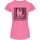 Basketball Barcode Player Womens Petite Cut T-Shirt Azalea