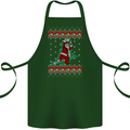 Basketball Santa Player Christmas Funny Cotton Apron 100% Organic Forest Green