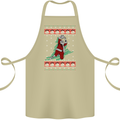 Basketball Santa Player Christmas Funny Cotton Apron 100% Organic Khaki