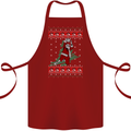 Basketball Santa Player Christmas Funny Cotton Apron 100% Organic Maroon