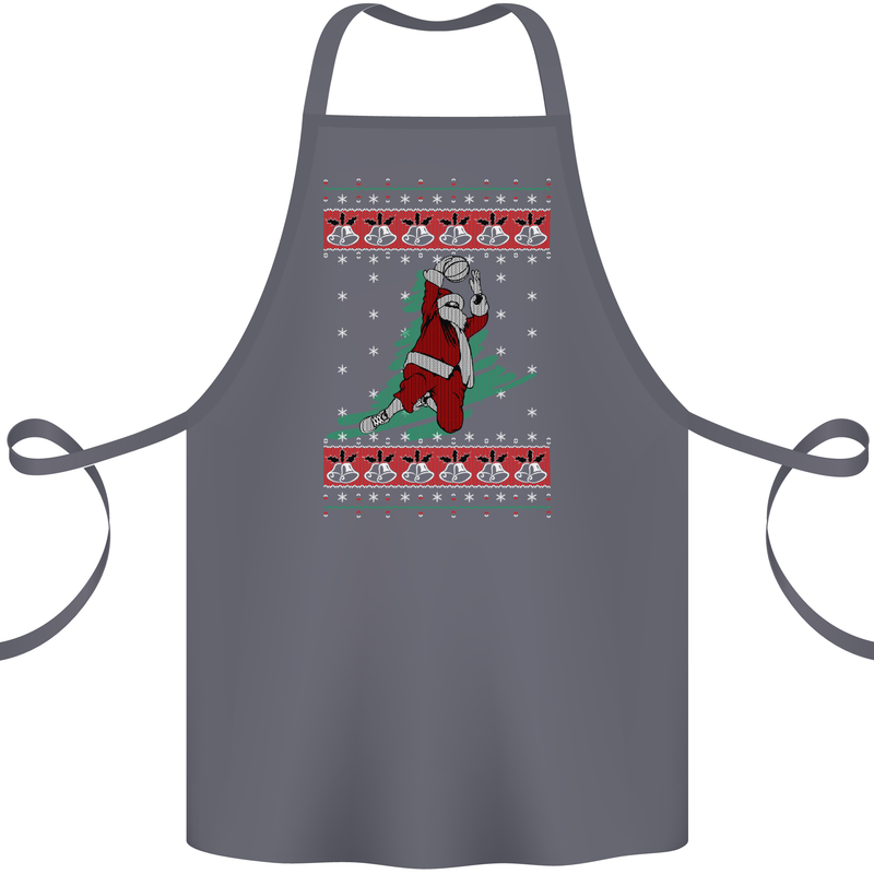 Basketball Santa Player Christmas Funny Cotton Apron 100% Organic Steel