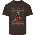 Basketball Santa Player Christmas Funny Kids T-Shirt Childrens Chocolate