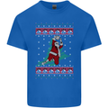 Basketball Santa Player Christmas Funny Kids T-Shirt Childrens Royal Blue