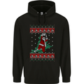 Basketball Santa Player Christmas Funny Mens 80% Cotton Hoodie Black