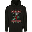 Basketball Santa Player Christmas Funny Mens 80% Cotton Hoodie Black
