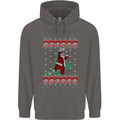 Basketball Santa Player Christmas Funny Mens 80% Cotton Hoodie Charcoal