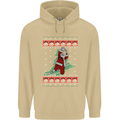 Basketball Santa Player Christmas Funny Mens 80% Cotton Hoodie Sand