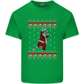Basketball Santa Player Christmas Funny Mens Cotton T-Shirt Tee Top Irish Green