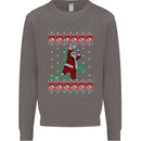 Basketball Santa Player Christmas Funny Mens Sweatshirt Jumper Charcoal