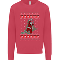 Basketball Santa Player Christmas Funny Mens Sweatshirt Jumper Heliconia