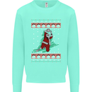 Basketball Santa Player Christmas Funny Mens Sweatshirt Jumper Peppermint