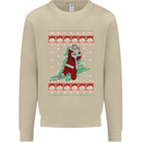 Basketball Santa Player Christmas Funny Mens Sweatshirt Jumper Sand