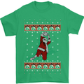 Basketball Santa Player Christmas Funny Mens T-Shirt Cotton Gildan Irish Green