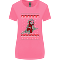 Basketball Santa Player Christmas Funny Womens Wider Cut T-Shirt Azalea