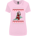 Basketball Santa Player Christmas Funny Womens Wider Cut T-Shirt Light Pink