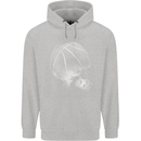 Basketball Skull Childrens Kids Hoodie Sports Grey