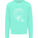 Basketball Skull Kids Sweatshirt Jumper Peppermint