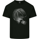 Basketball Skull Kids T-Shirt Childrens Black
