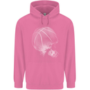 Basketball Skull Mens 80% Cotton Hoodie Azelea