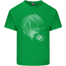 Basketball Skull Mens Cotton T-Shirt Tee Top Irish Green