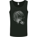 Basketball Skull Mens Vest Tank Top Black