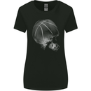 Basketball Skull Womens Wider Cut T-Shirt Black