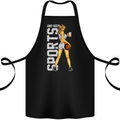 Basketball Sports & Beer Funny Cotton Apron 100% Organic Black