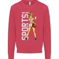 Basketball Sports & Beer Funny Mens Sweatshirt Jumper Heliconia