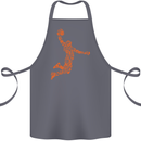 Basketball Word Art Cotton Apron 100% Organic Steel