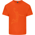 Basketball Word Art Kids T-Shirt Childrens Orange