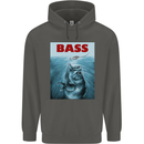 Bass Fishing Parody Fuuny Fisherman Childrens Kids Hoodie Storm Grey