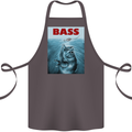 Bass Fishing Parody Fuuny Fisherman Cotton Apron 100% Organic Dark Grey