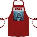 Bass Fishing Parody Fuuny Fisherman Cotton Apron 100% Organic Maroon