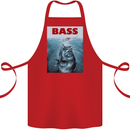 Bass Fishing Parody Fuuny Fisherman Cotton Apron 100% Organic Red