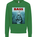 Bass Fishing Parody Fuuny Fisherman Kids Sweatshirt Jumper Irish Green