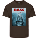 Bass Fishing Parody Fuuny Fisherman Kids T-Shirt Childrens Chocolate