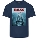 Bass Fishing Parody Fuuny Fisherman Kids T-Shirt Childrens Navy Blue