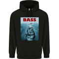 Bass Fishing Parody Fuuny Fisherman Mens 80% Cotton Hoodie Black