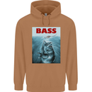 Bass Fishing Parody Fuuny Fisherman Mens 80% Cotton Hoodie Caramel Latte