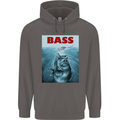 Bass Fishing Parody Fuuny Fisherman Mens 80% Cotton Hoodie Charcoal