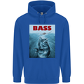Bass Fishing Parody Fuuny Fisherman Mens 80% Cotton Hoodie Royal Blue