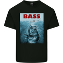 Bass Fishing Parody Fuuny Fisherman Mens Cotton T-Shirt Tee Top Black