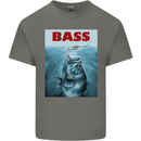 Bass Fishing Parody Fuuny Fisherman Mens Cotton T-Shirt Tee Top Charcoal