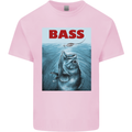 Bass Fishing Parody Fuuny Fisherman Mens Cotton T-Shirt Tee Top Light Pink