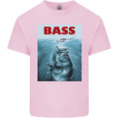 Bass Fishing Parody Fuuny Fisherman Mens Cotton T-Shirt Tee Top Light Pink