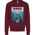 Bass Fishing Parody Fuuny Fisherman Mens Sweatshirt Jumper Maroon