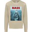 Bass Fishing Parody Fuuny Fisherman Mens Sweatshirt Jumper Sand