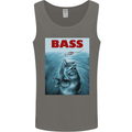 Bass Fishing Parody Fuuny Fisherman Mens Vest Tank Top Charcoal